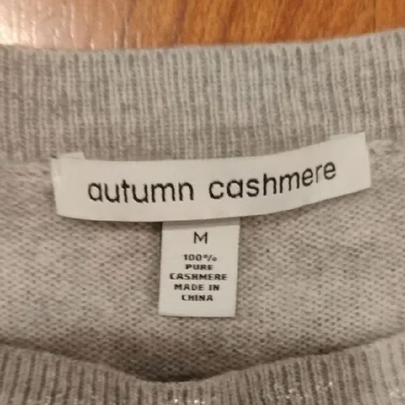 Autumn Cashmere Gray Sweater - Picture 2 of 9